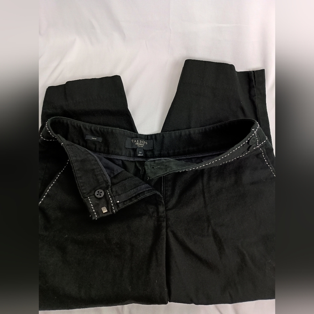 TALBOTS Black Crop‎ Ankle Pants (#249)